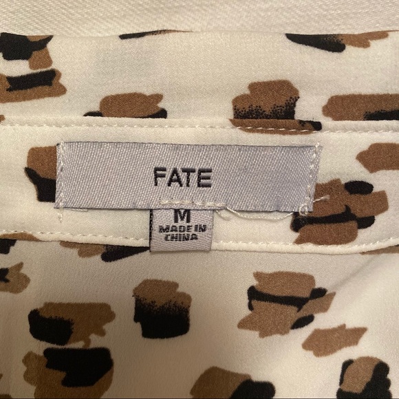 Fate Printed Button Down Blouse - Picture 6 of 7